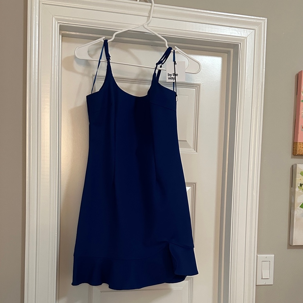 by the way. Navy Blue Dress